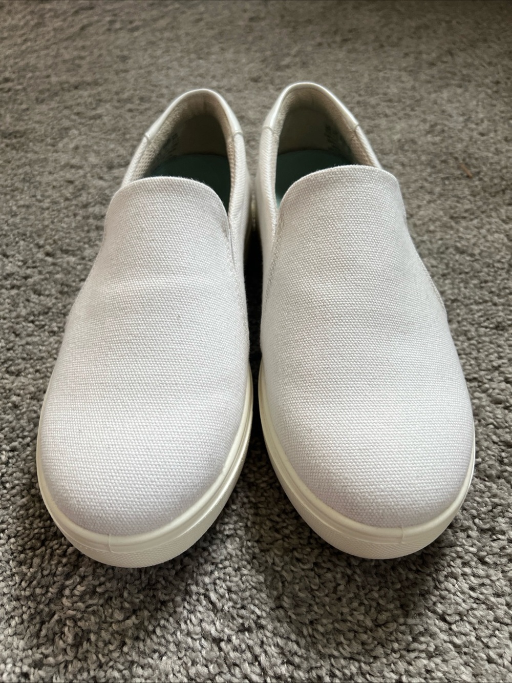 Dr. Scholl's Women's White Slip-On Canvas Loafers